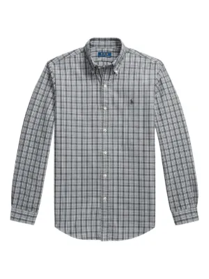Polo Ralph Lauren Camisa Xadrez Com Mangas Longas | Branco