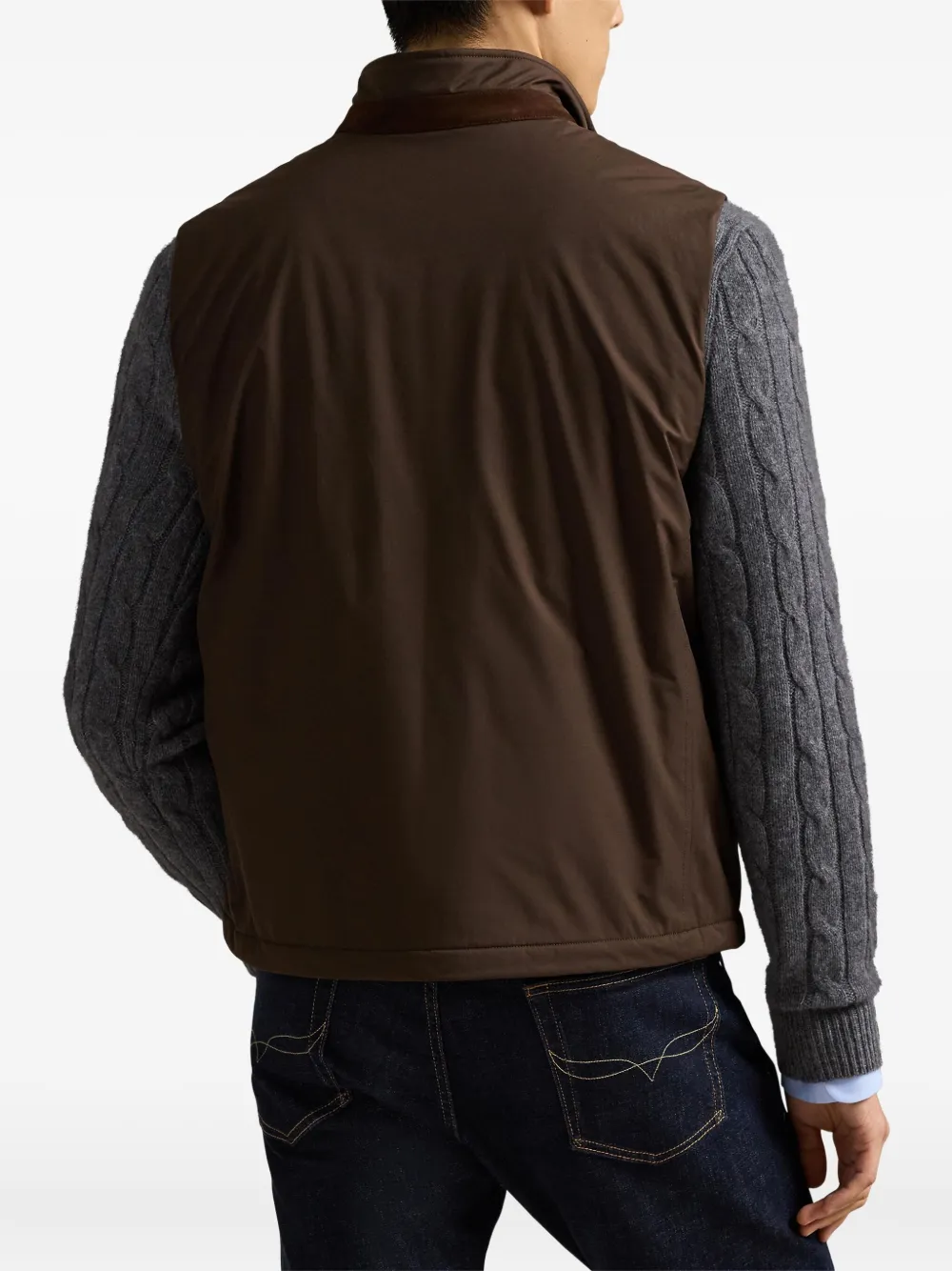 Polo Ralph Lauren Abotson gilet met logopatch Bruin