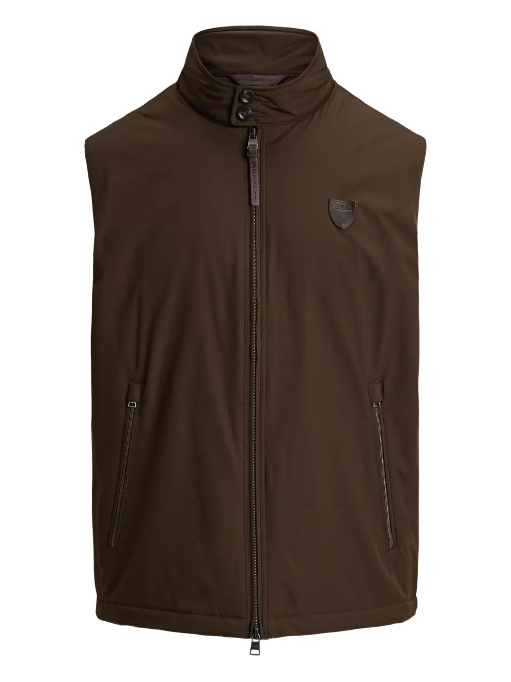 Polo Ralph Lauren Gilet Abottson con applicazione logo - Marrone