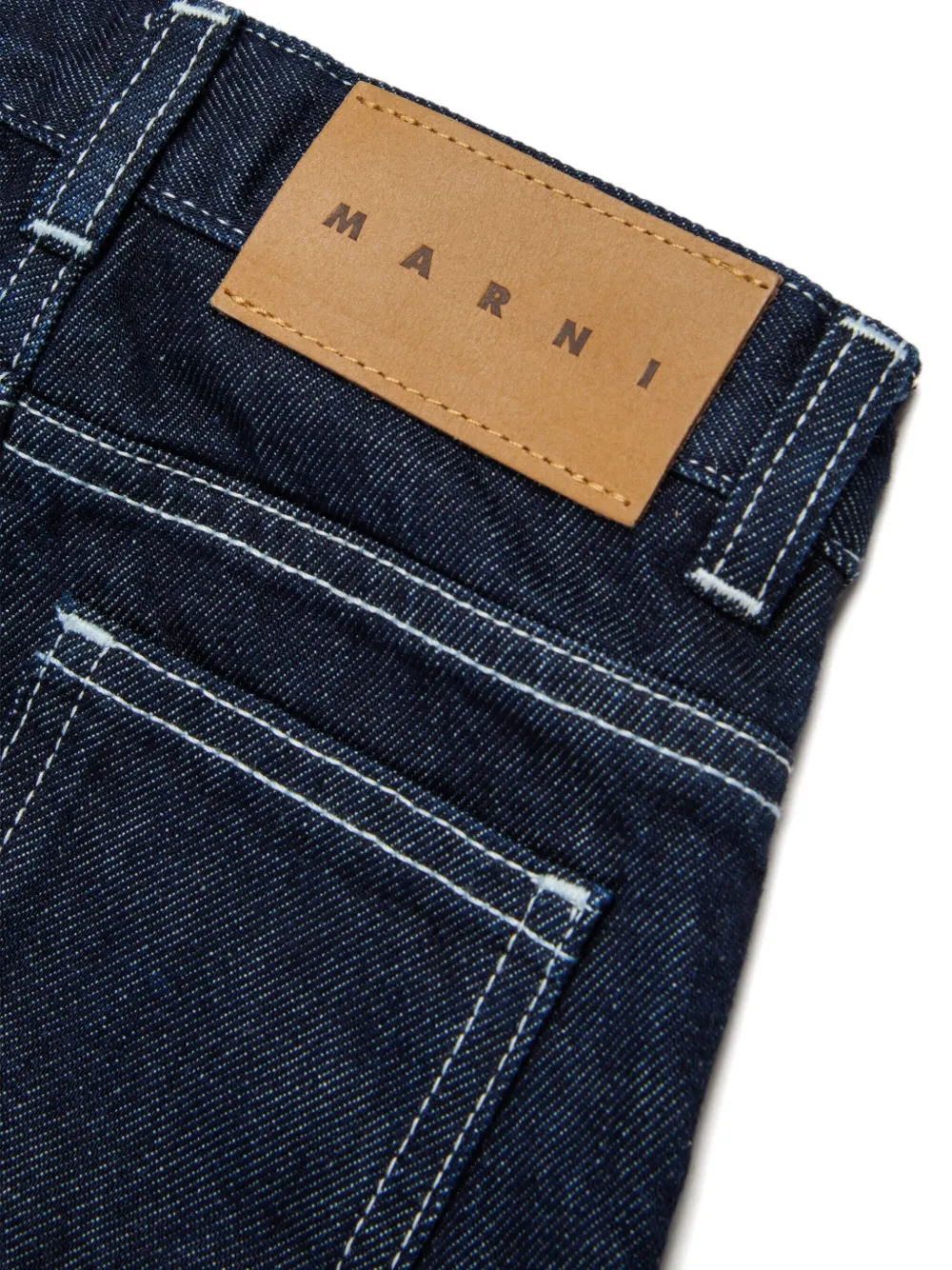 Marni Kids Shorts met stikseldetail Blauw