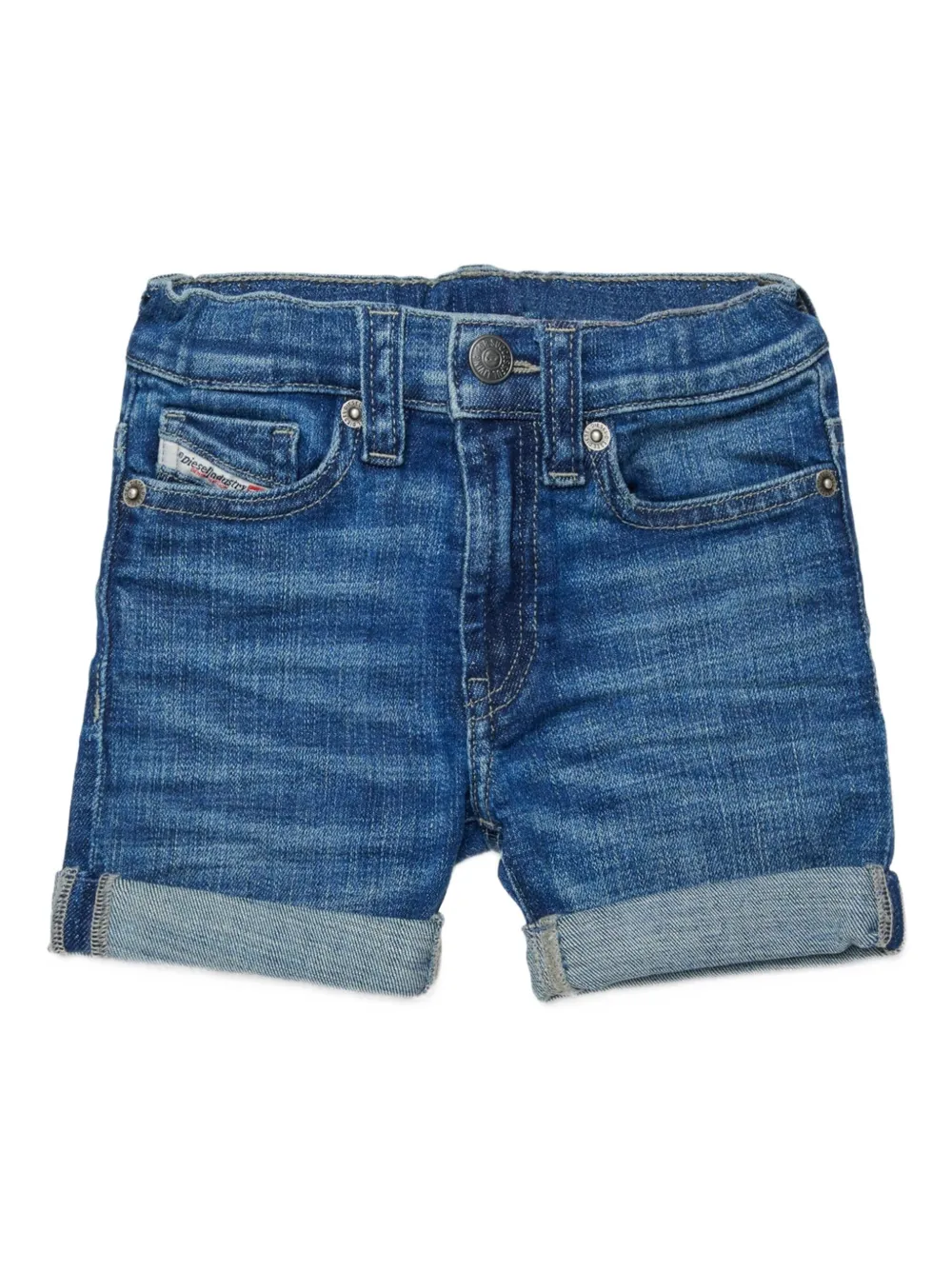 Diesel Kids Shorts denim con cinque tasche - Blu