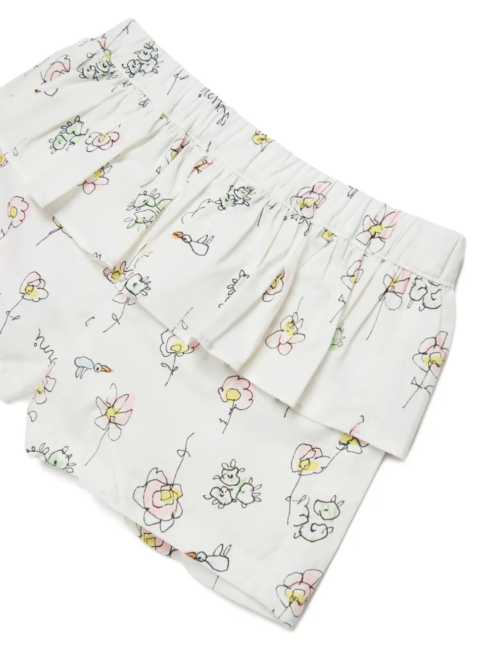 Marni Kids Shorts met bloemenprint Wit