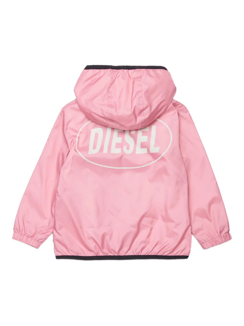 Diesel Kids Regenjack met logoprint Roze