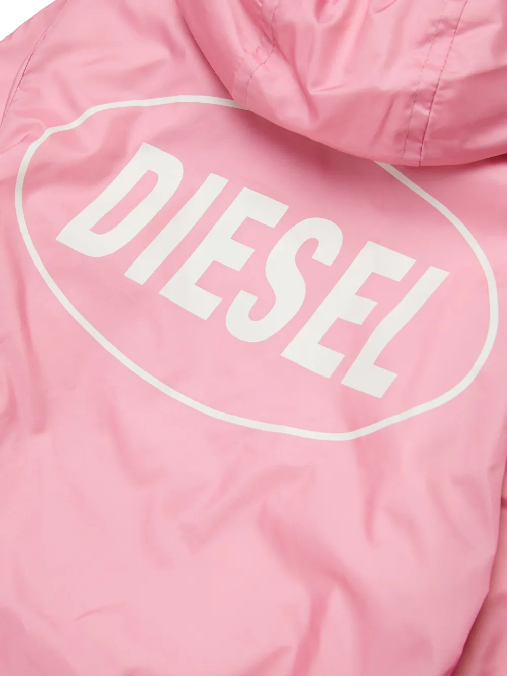 Diesel Kids Regenjack met logoprint Roze