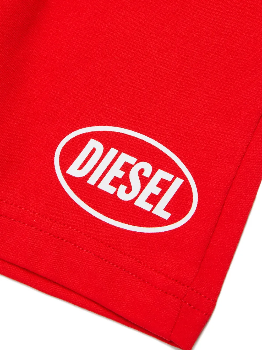 Diesel Kids Polypshortsb shorts met logodetail Rood