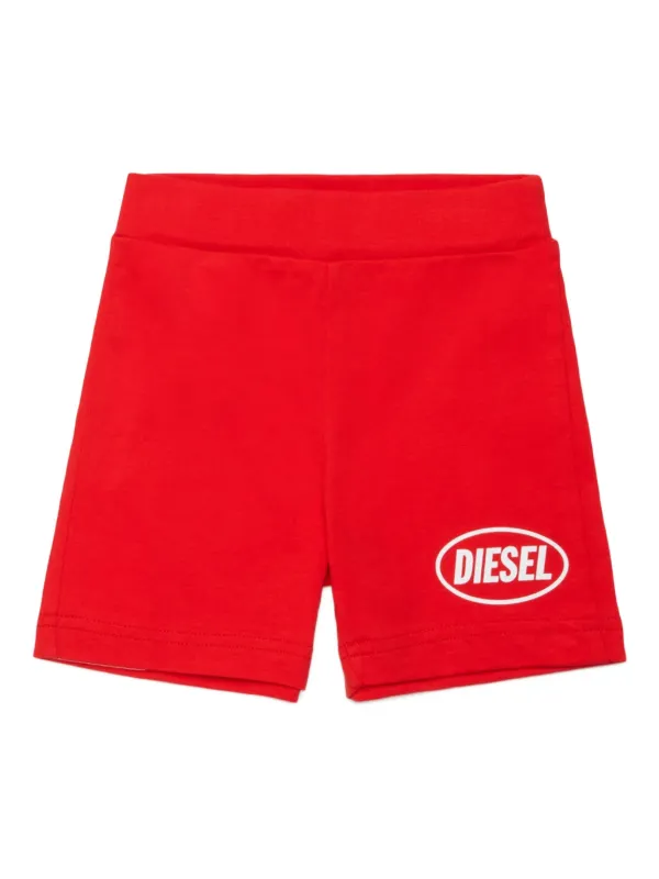 Diesel Kids Polpyshort ロゴ ショートパンツ | レッド | FARFETCH JP