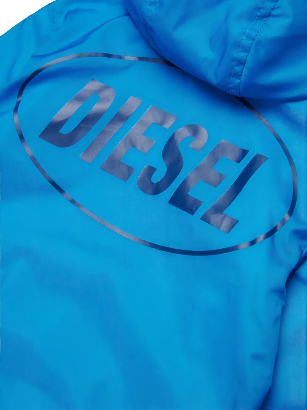 Diesel Kids Regenjack met logoprint Blauw