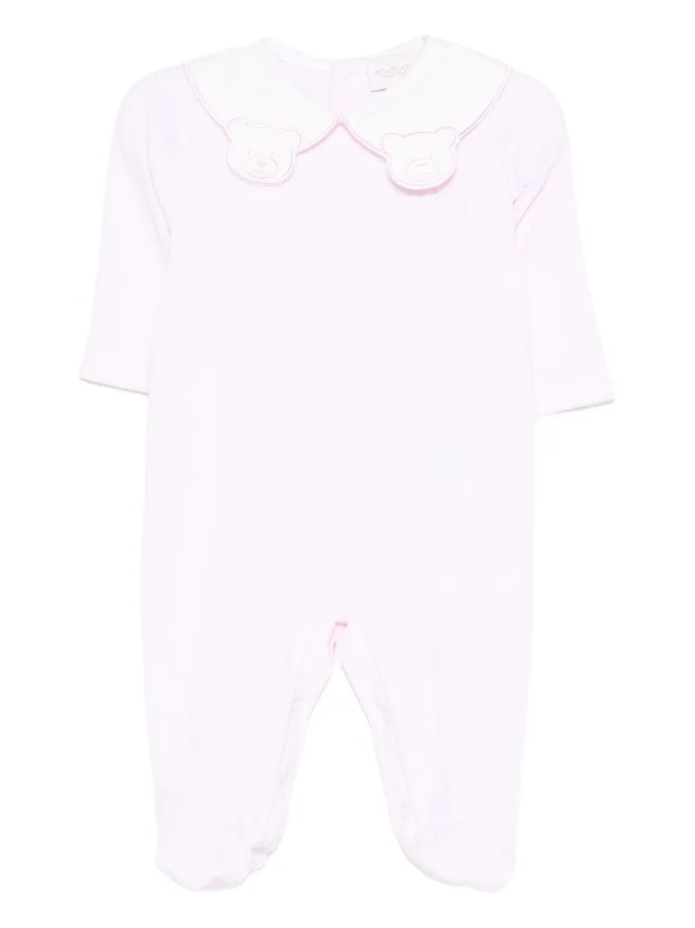 Nanán Bear Appliqué Romper In Pink