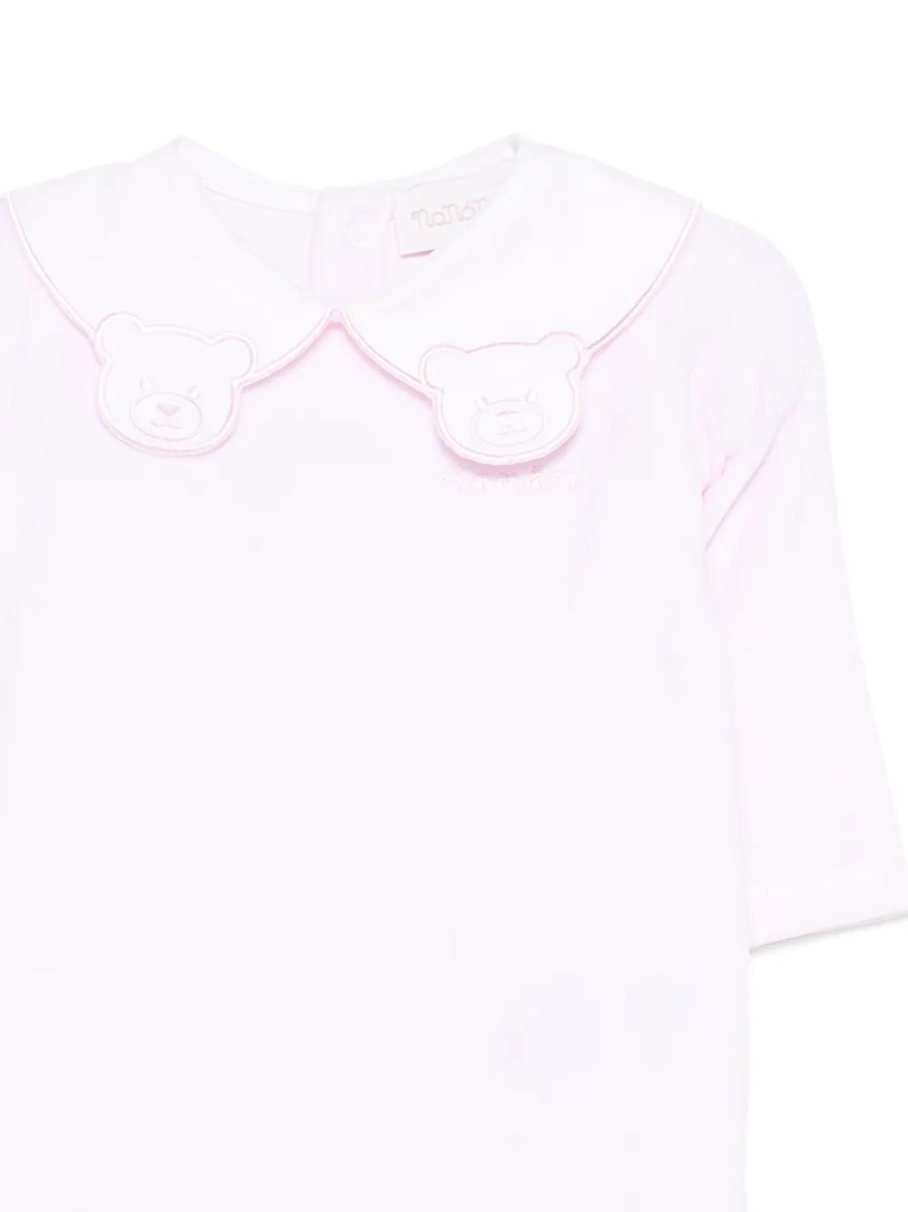 Nanán Bear Appliqué Romper In Pink