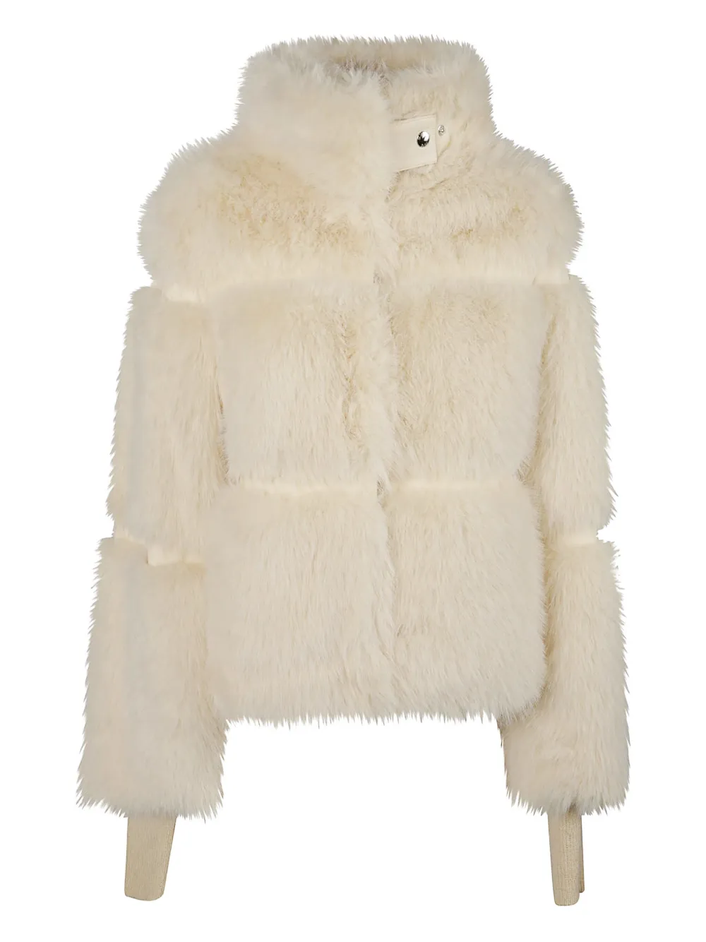 Patrizia Pepe Faux-fur Jacket In Neutral
