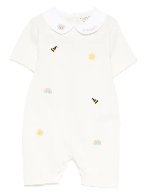 NANAN embroidered collared shorties