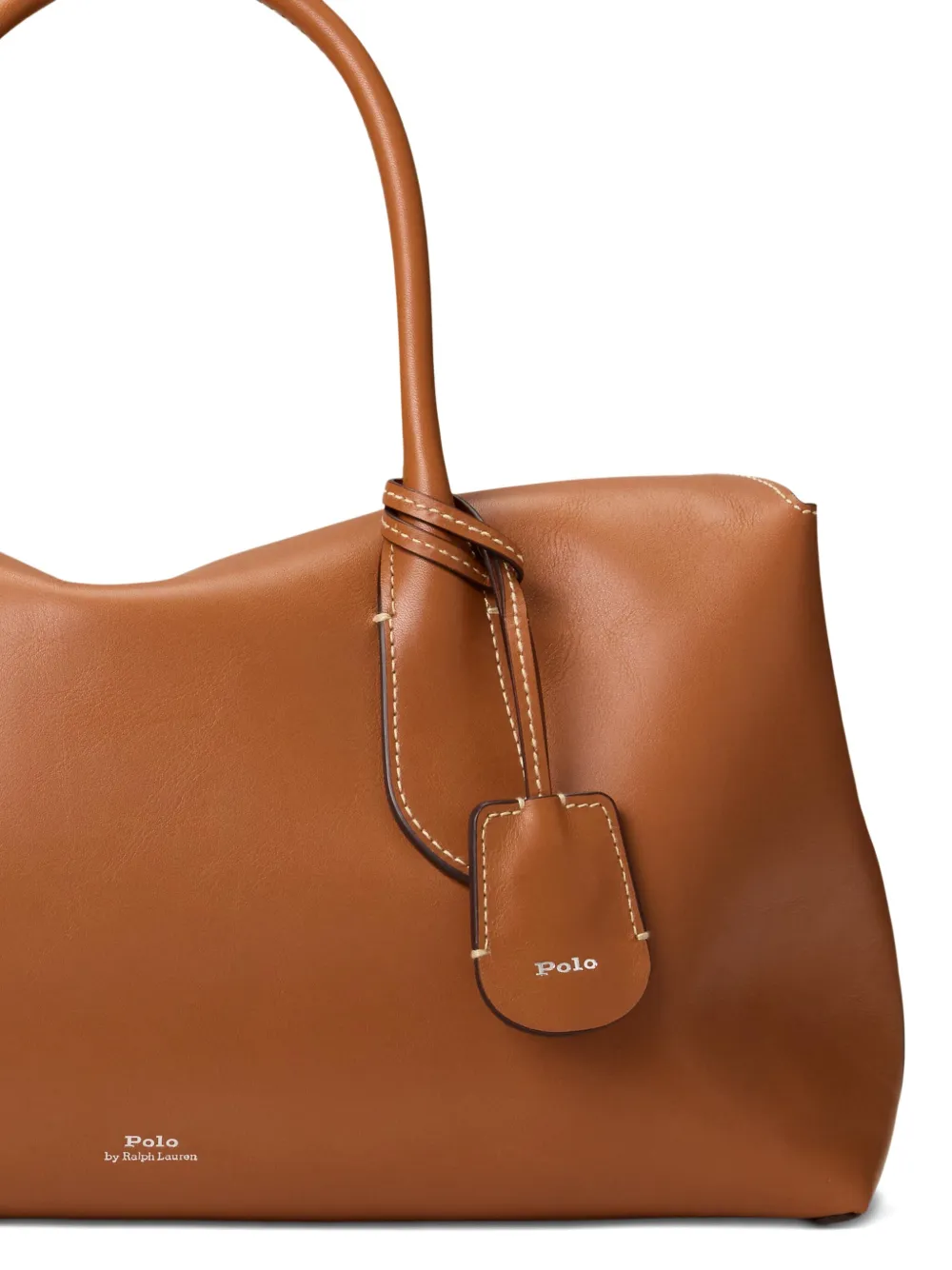 Polo Ralph Lauren Logo-print Tote Bag In Brown