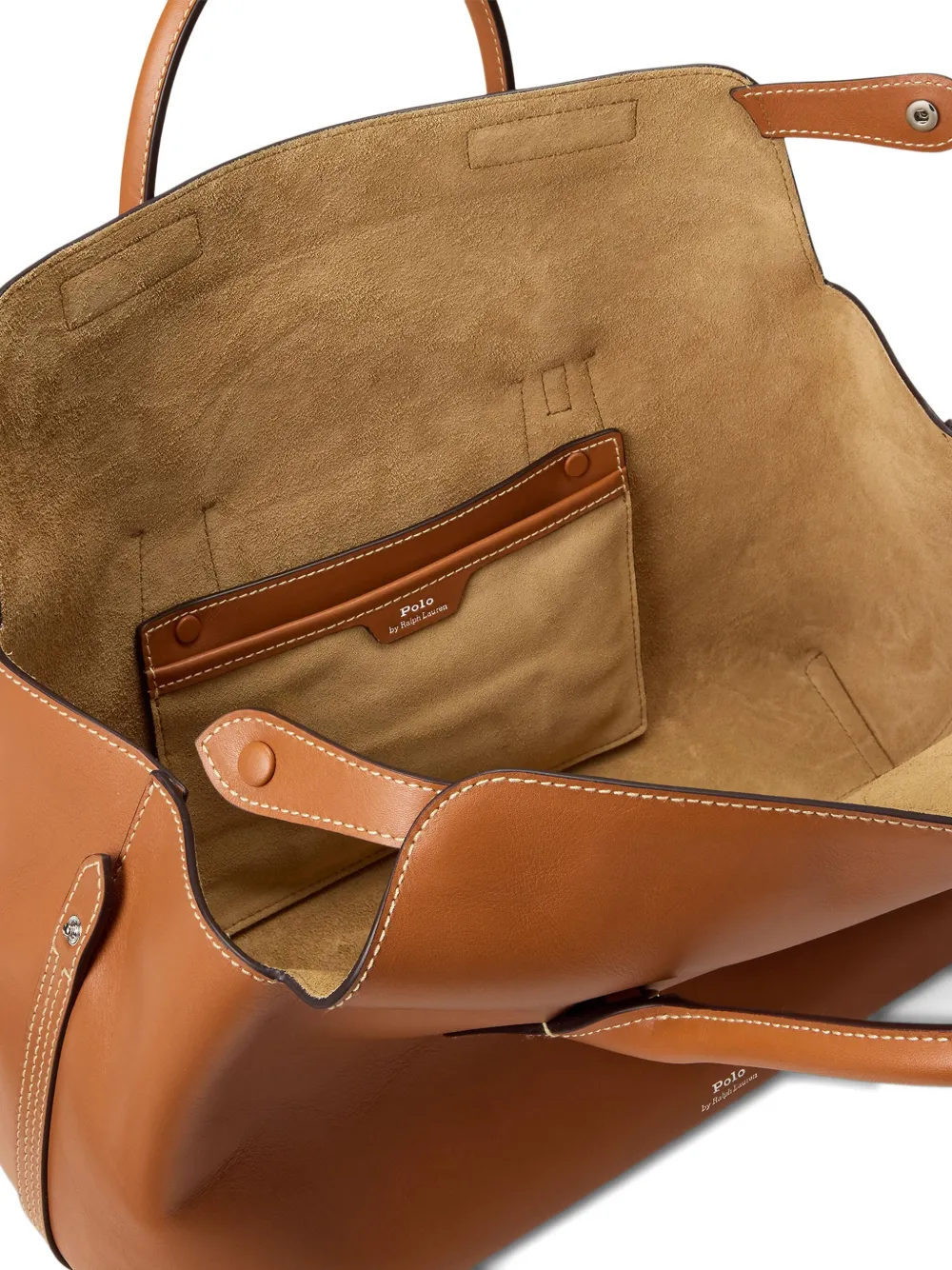 Polo Ralph Lauren Logo-print Tote Bag In Brown