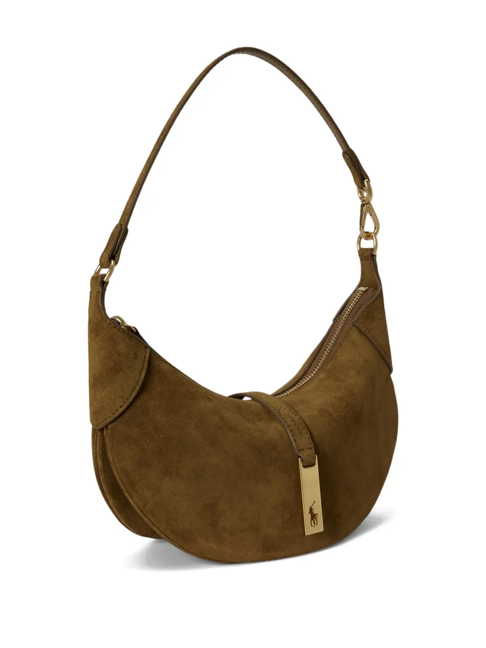 Polo Ralph Lauren Polo Pony Shoulder Bag In Brown