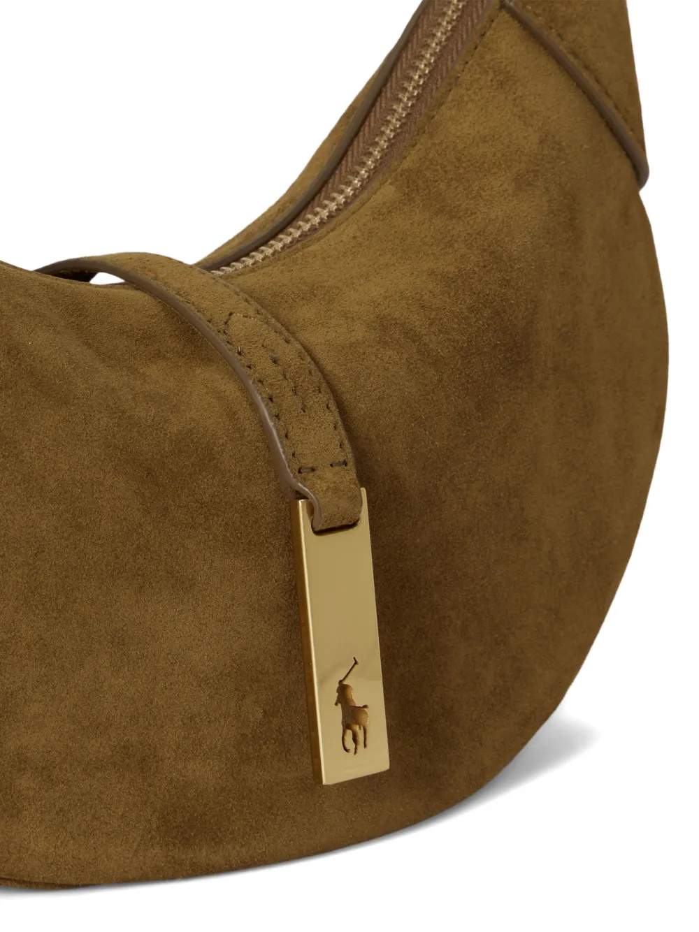Polo Ralph Lauren Polo Pony Shoulder Bag In Brown
