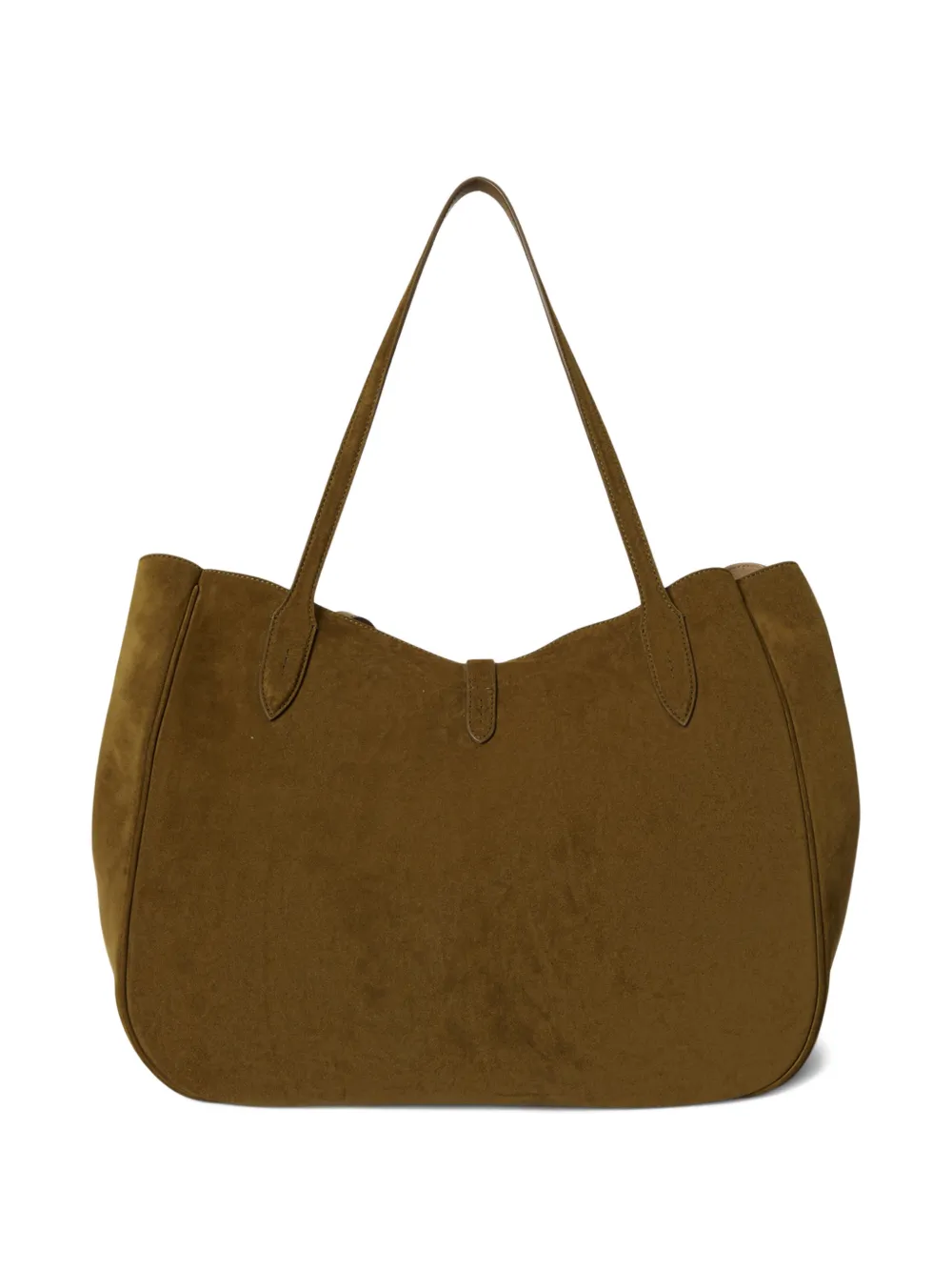 Polo Ralph Lauren Suede Id Tote Bag In Brown