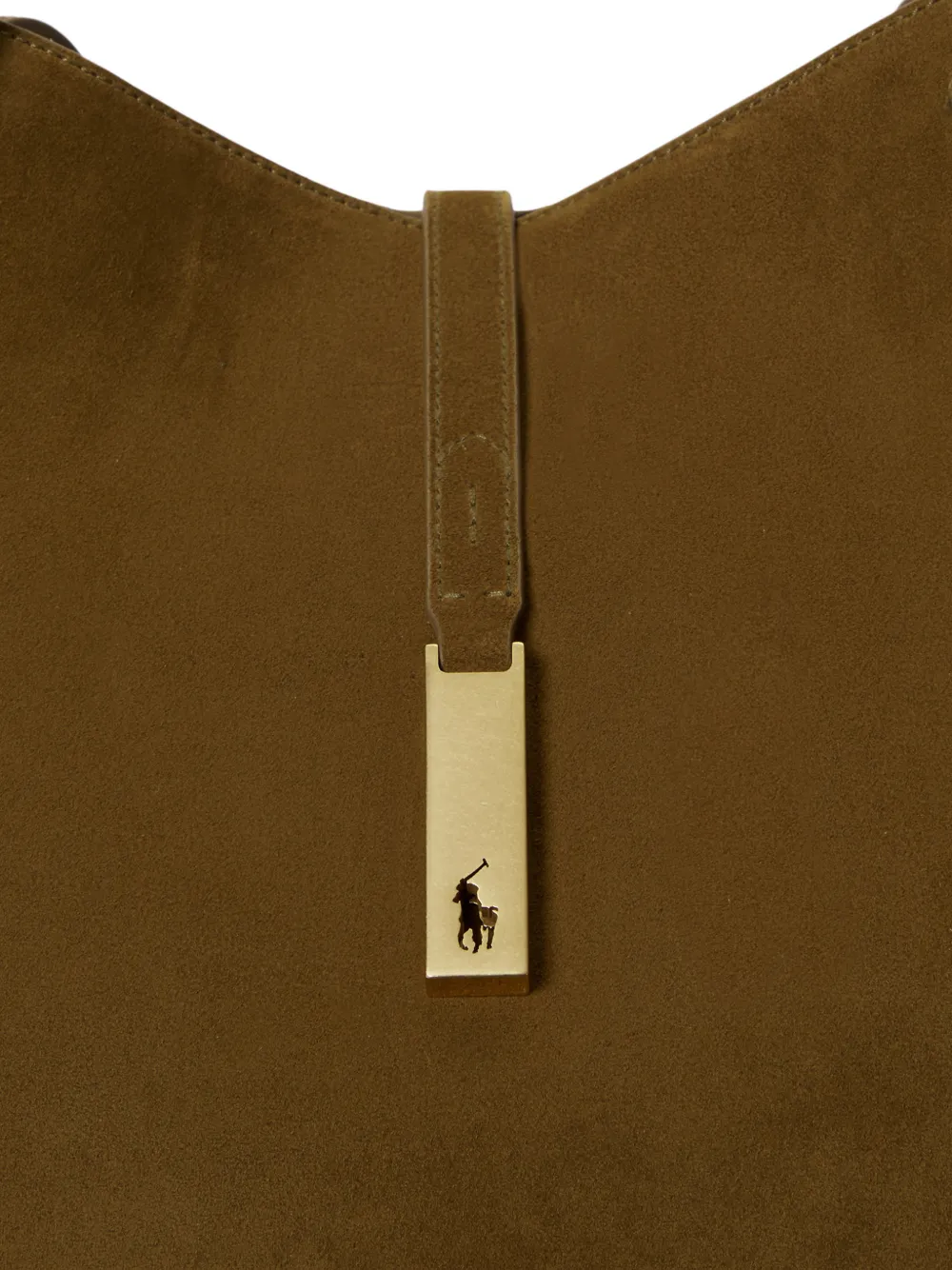 Polo Ralph Lauren Suede Id Tote Bag In Brown