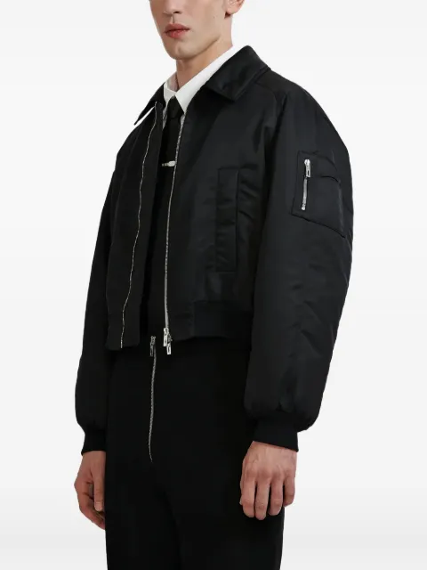 LGN  LOUIS GABRIEL NOUCHI  zip pocket bomber jacket