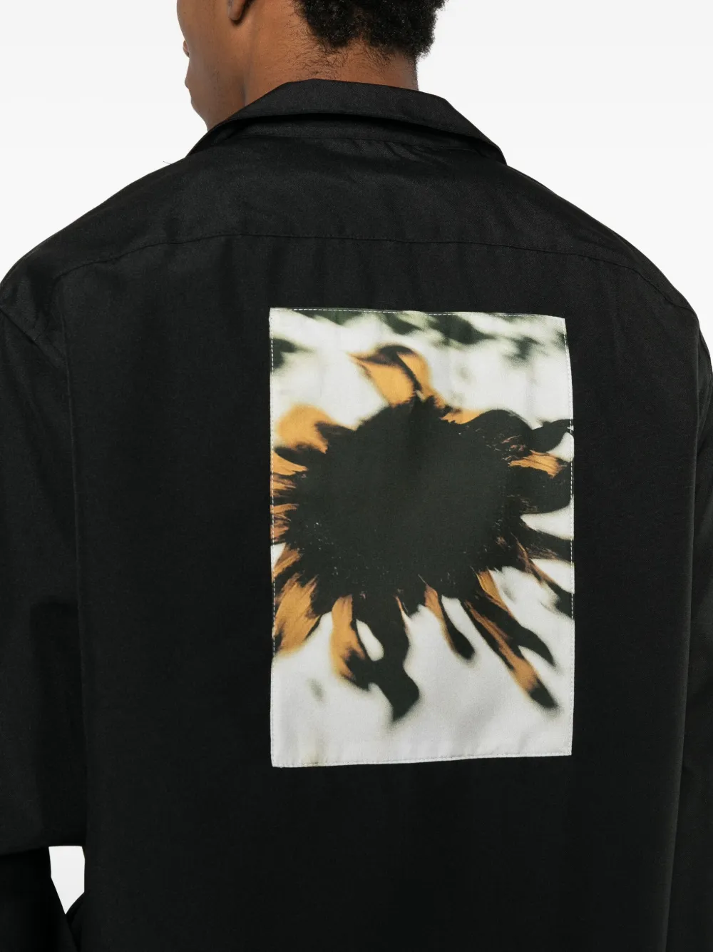 OAMC Peacemaker Shirtjack met geborduurd logo Zwart