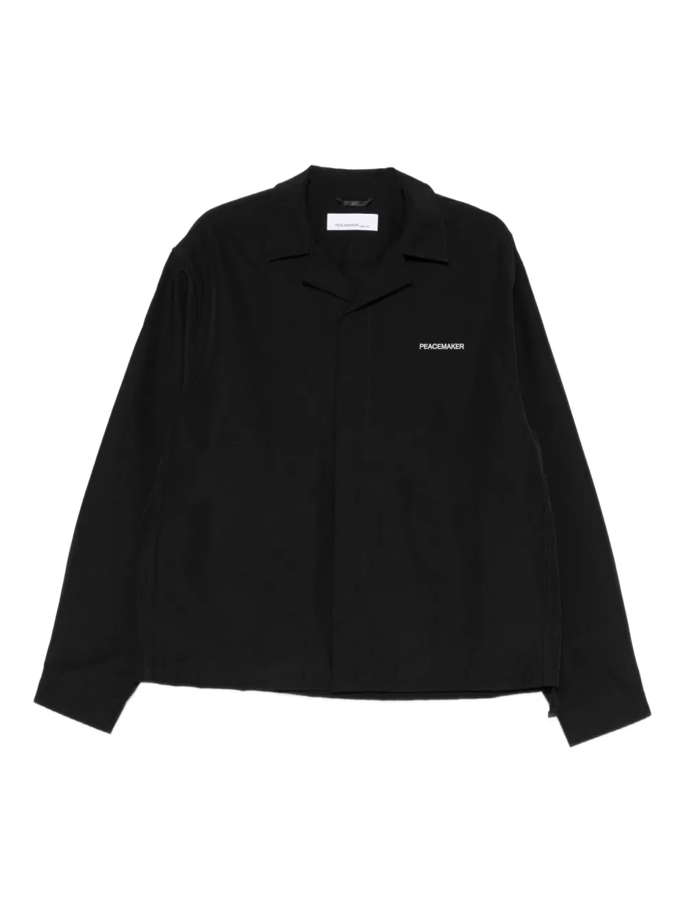 OAMC Peacemaker sobrecamisa con logo bordado | negro | Image 1