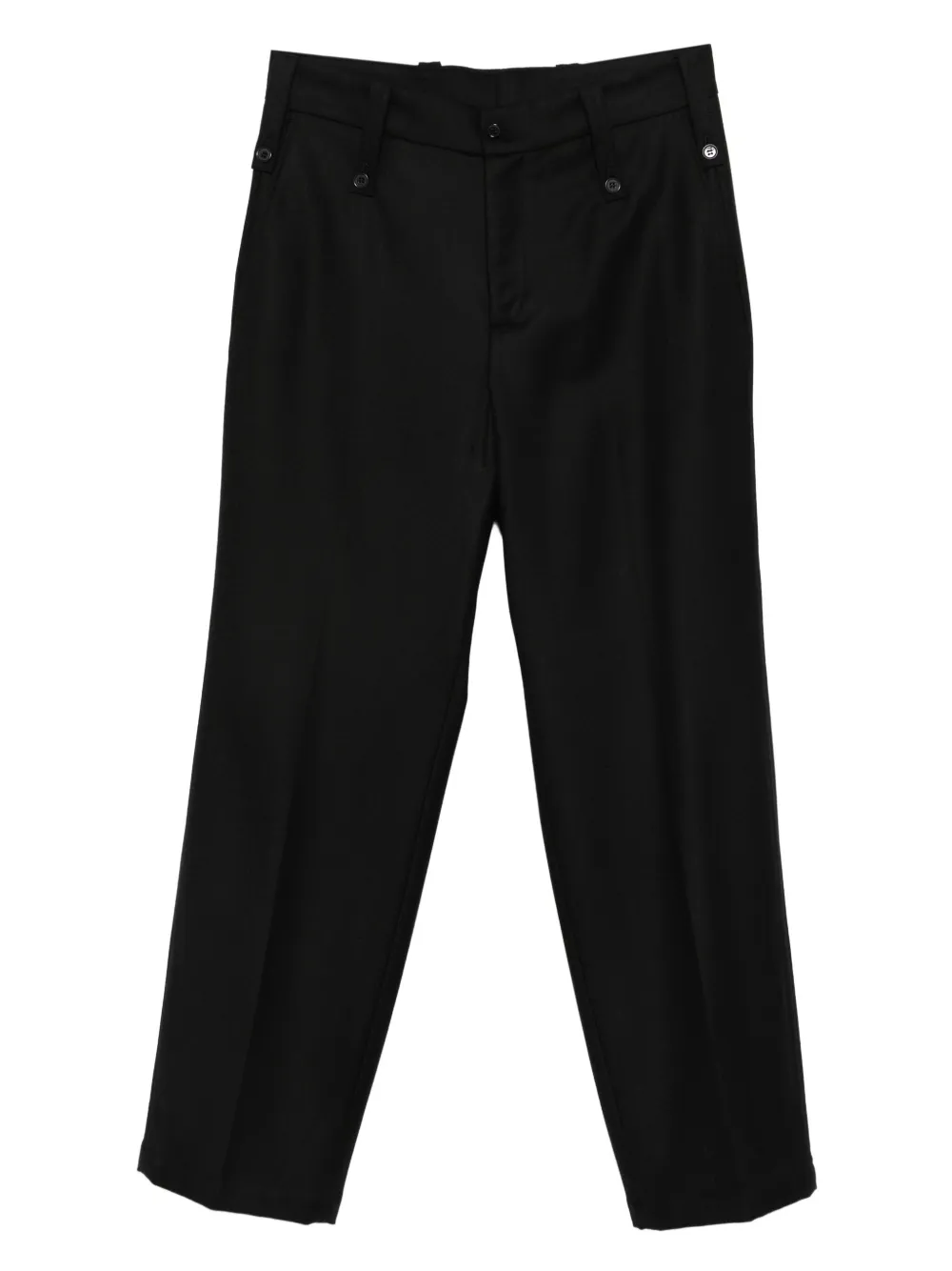 Paura Kyros button-fastening trousers | Black | Image 1
