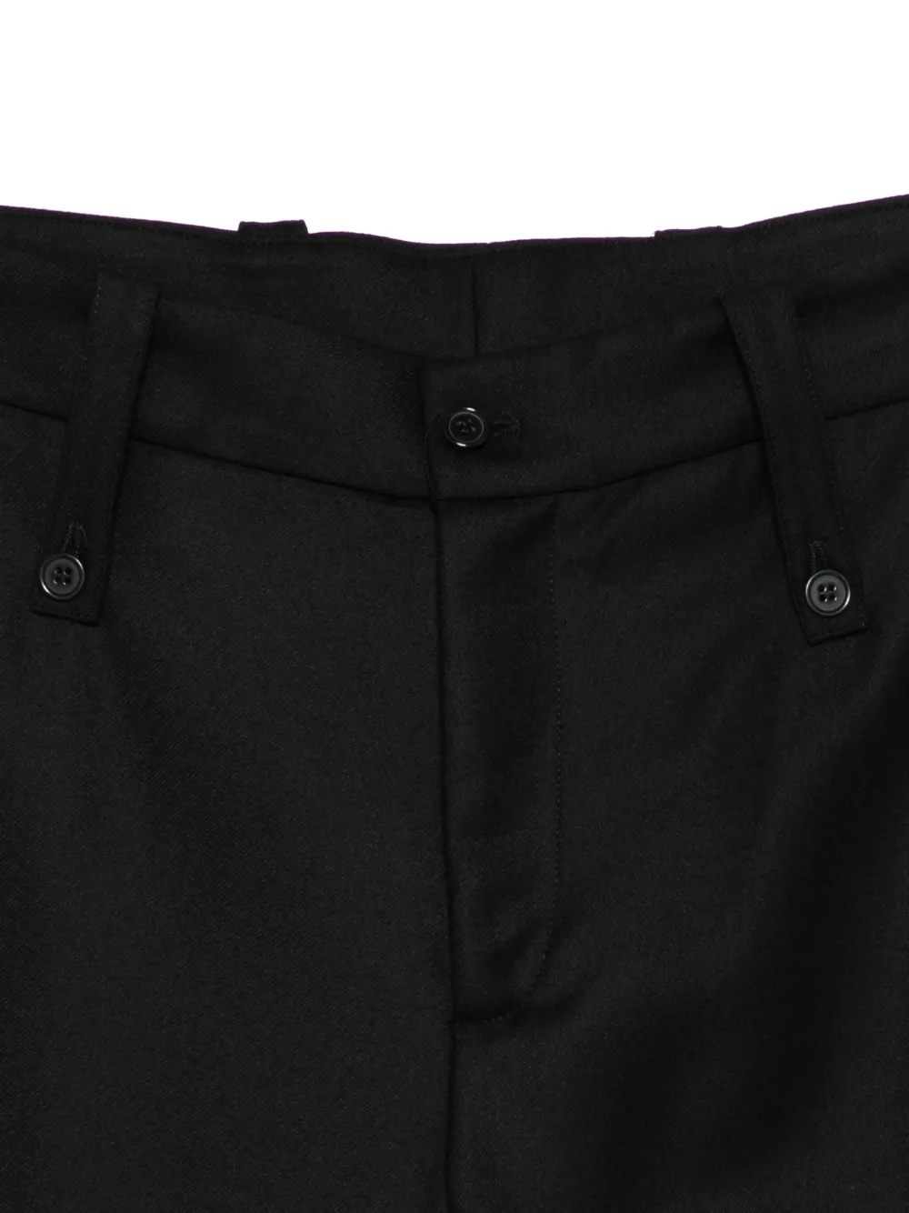Paura Kyros Button-fastening Trousers In Black