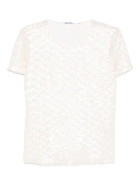 Guglielminotti sequin-embellishment short-sleeve top