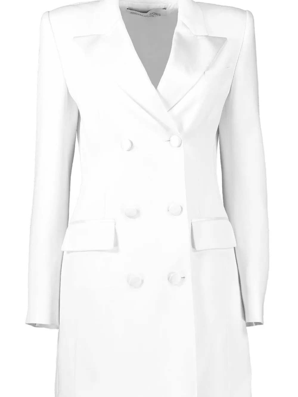 Michael Kors Collection double-breasted mini tuxedo dress - Beige