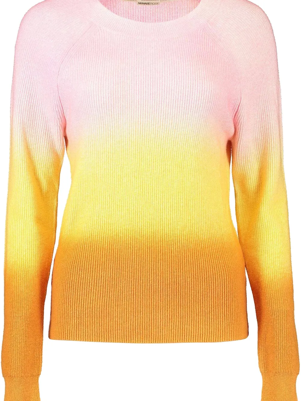 Minnie Rose Crew-neck Sweater In Yellow