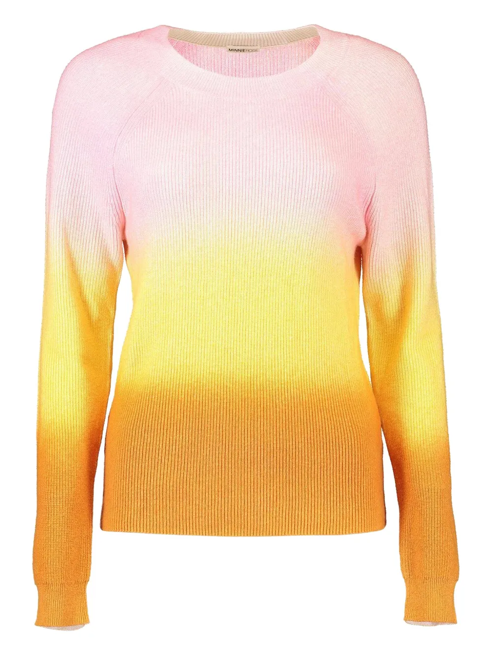 Minnie Rose Crew-neck Sweater In Yellow