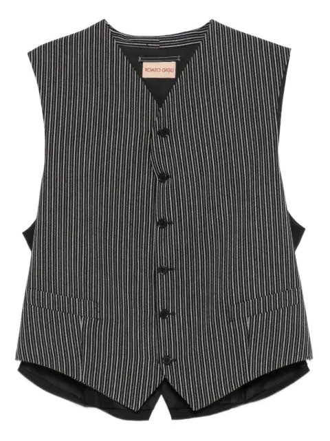 Romeo Gigli Pre-Owned 1990s striped-pattern vest