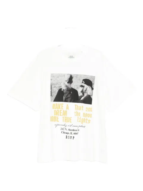 AGOLDE mock neck graphic short sleeve