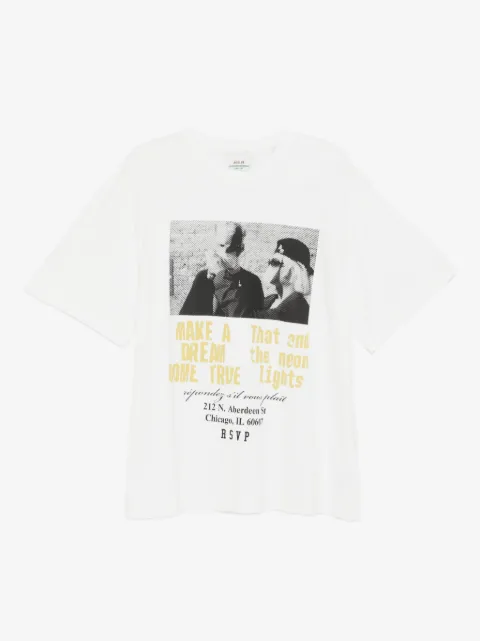 AGOLDE mock neck graphic short sleeve
