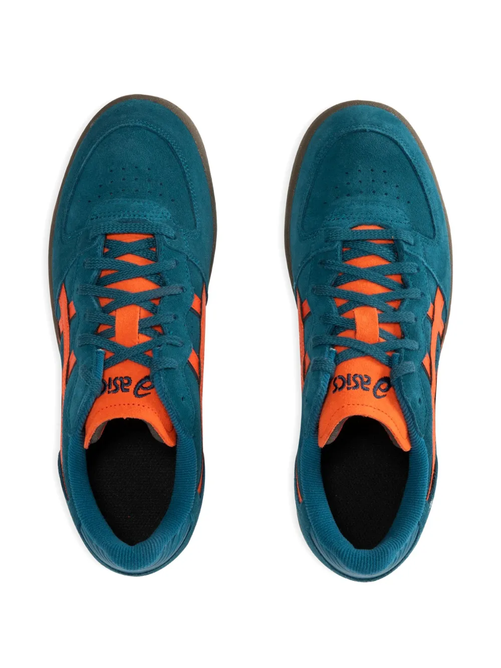 Asics Skyhand Panelled Sneakers In Blue