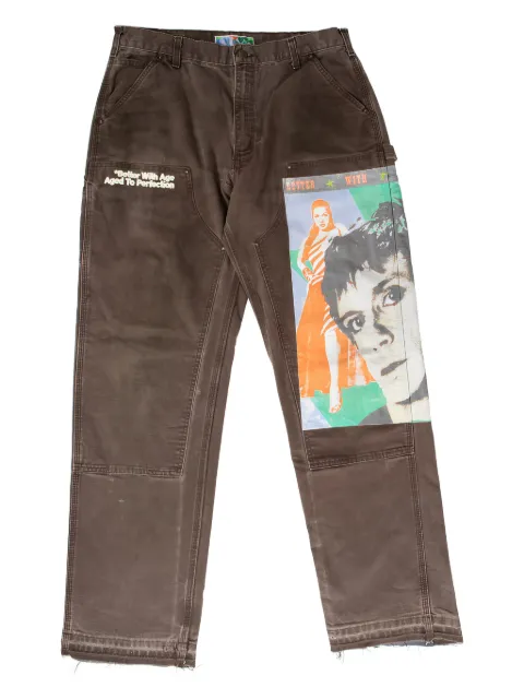 Better with Age  double-knee graphic trousers