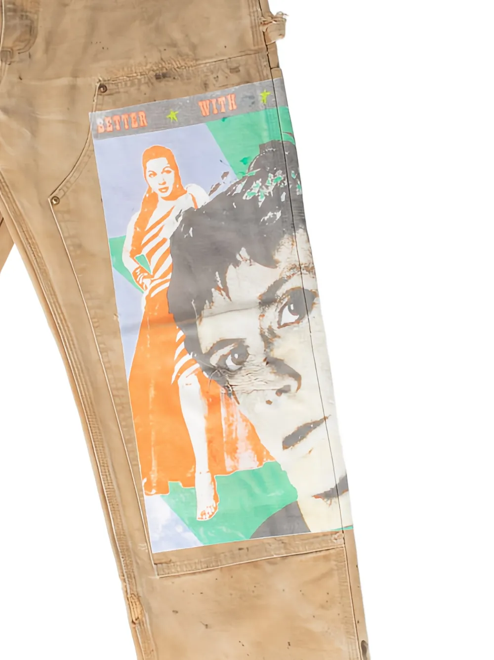 Better with Age  double-knee graphic trousers | Regular-Fit & Straight Leg Pants | Image 2