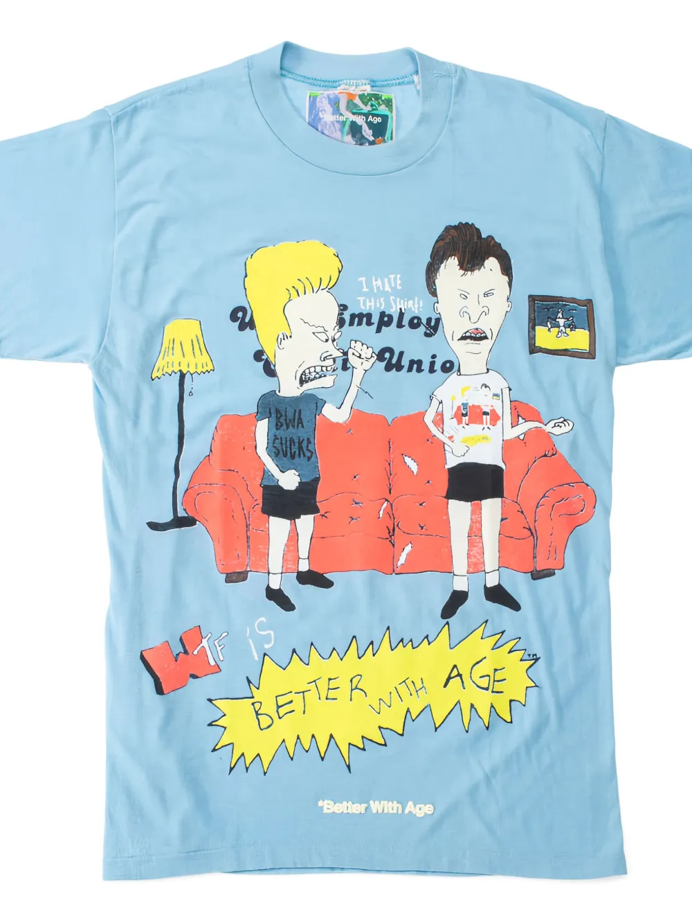 Better With Age Dumb Graphic T-shirt In Blue