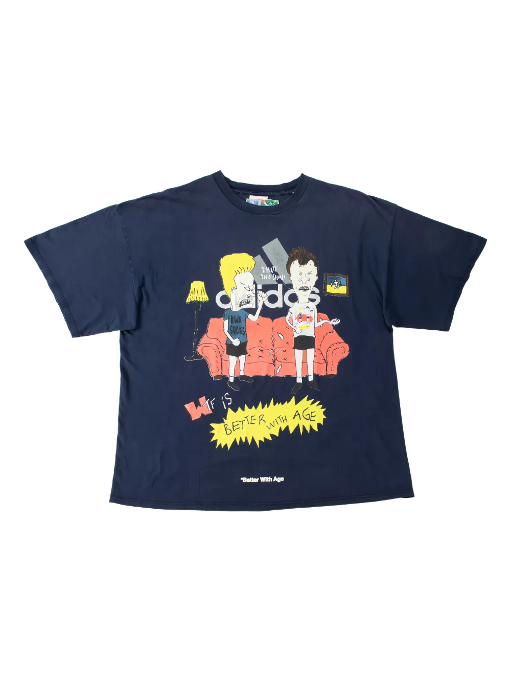 Better with Age  x Adidas crew-neck T-shirt | Blue | Image 1