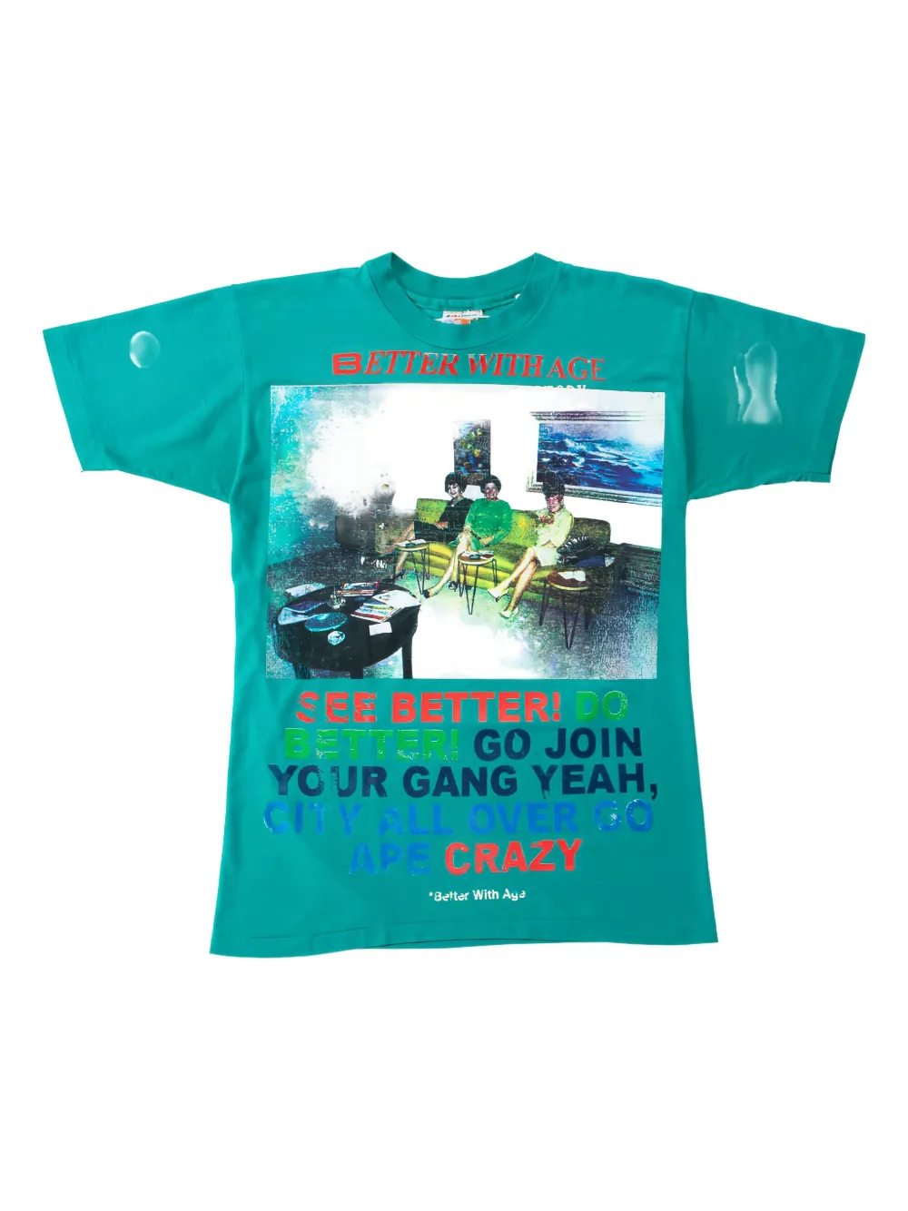 Better with Age  graphic-print T-shirt | Green | Image 1