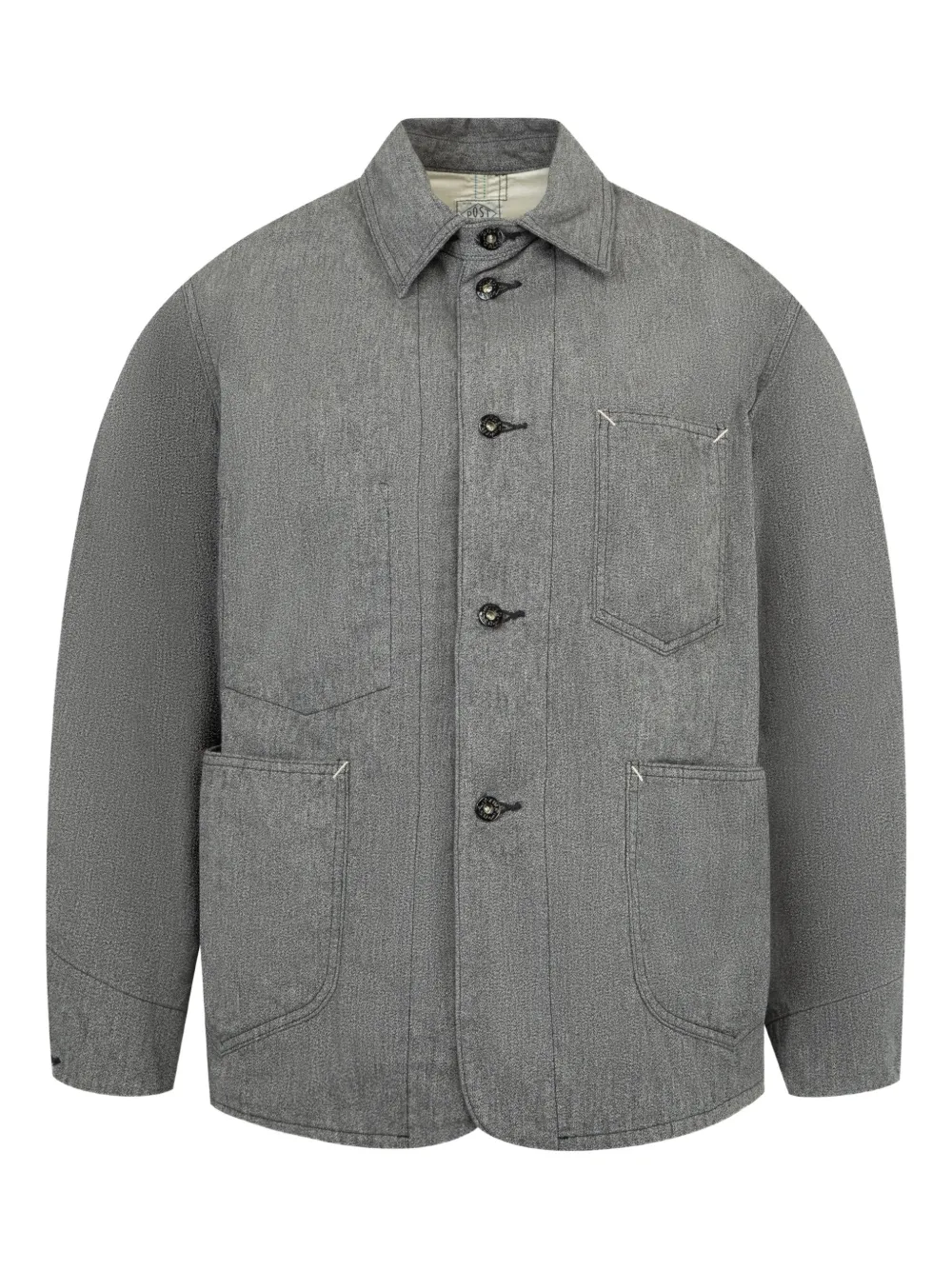Post O'alls  Post 46-W button-fastening shirt jacket | Grey | Image 1