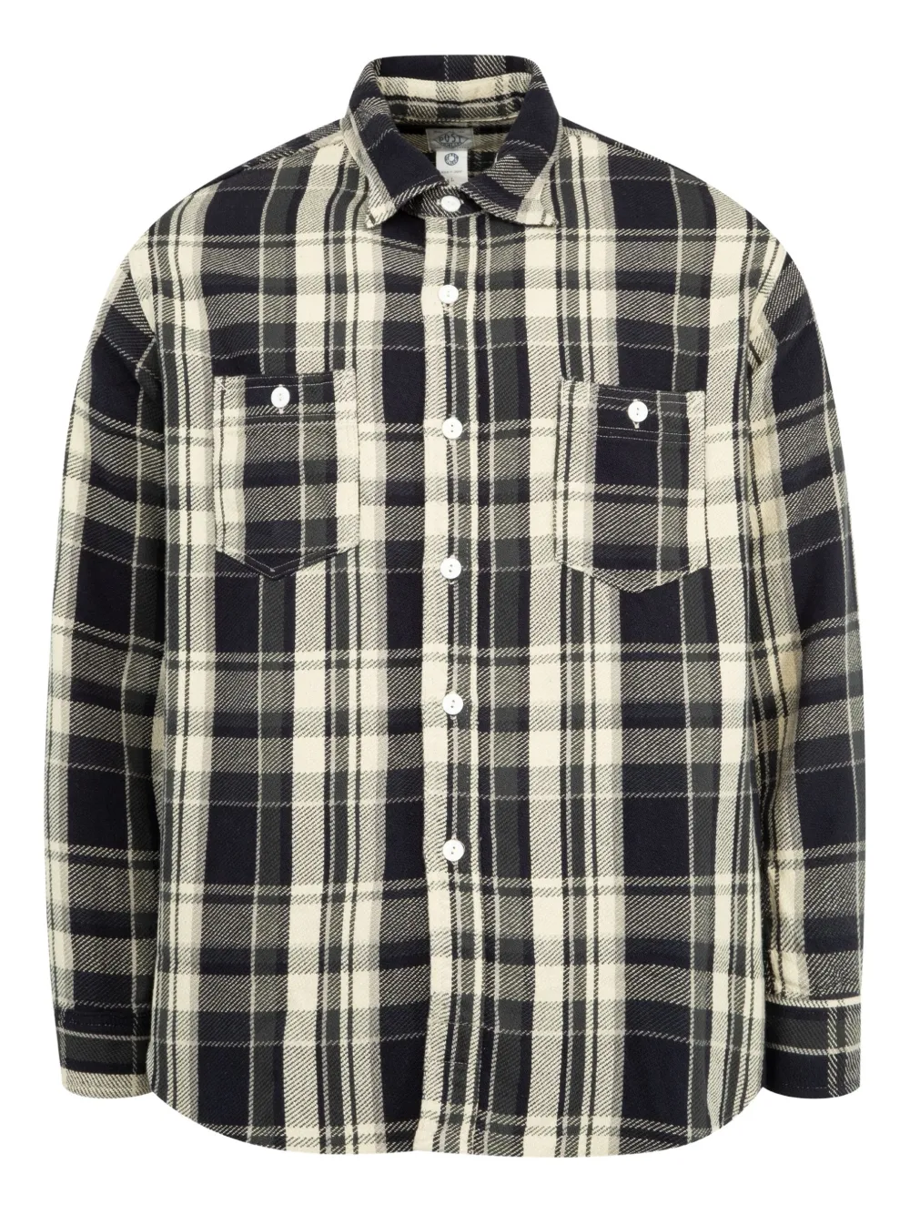 Post O'alls St Louis checked shirt | Grey | Image 1
