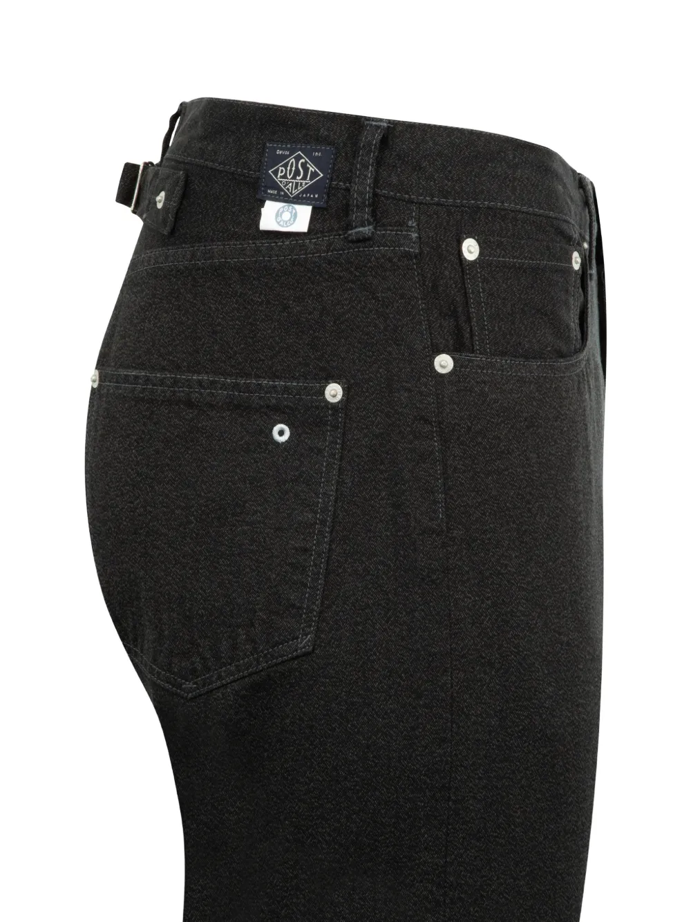 Post O'alls Nº10 Five-pocket Trousers In Black