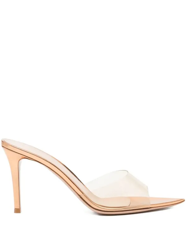 Gianvito Rossi 85mm Elle Sandals in Neutrals