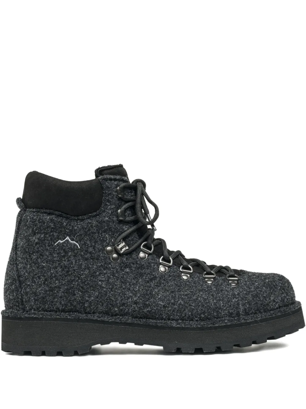Diemme felt lace-up boots | Grey | Image 1