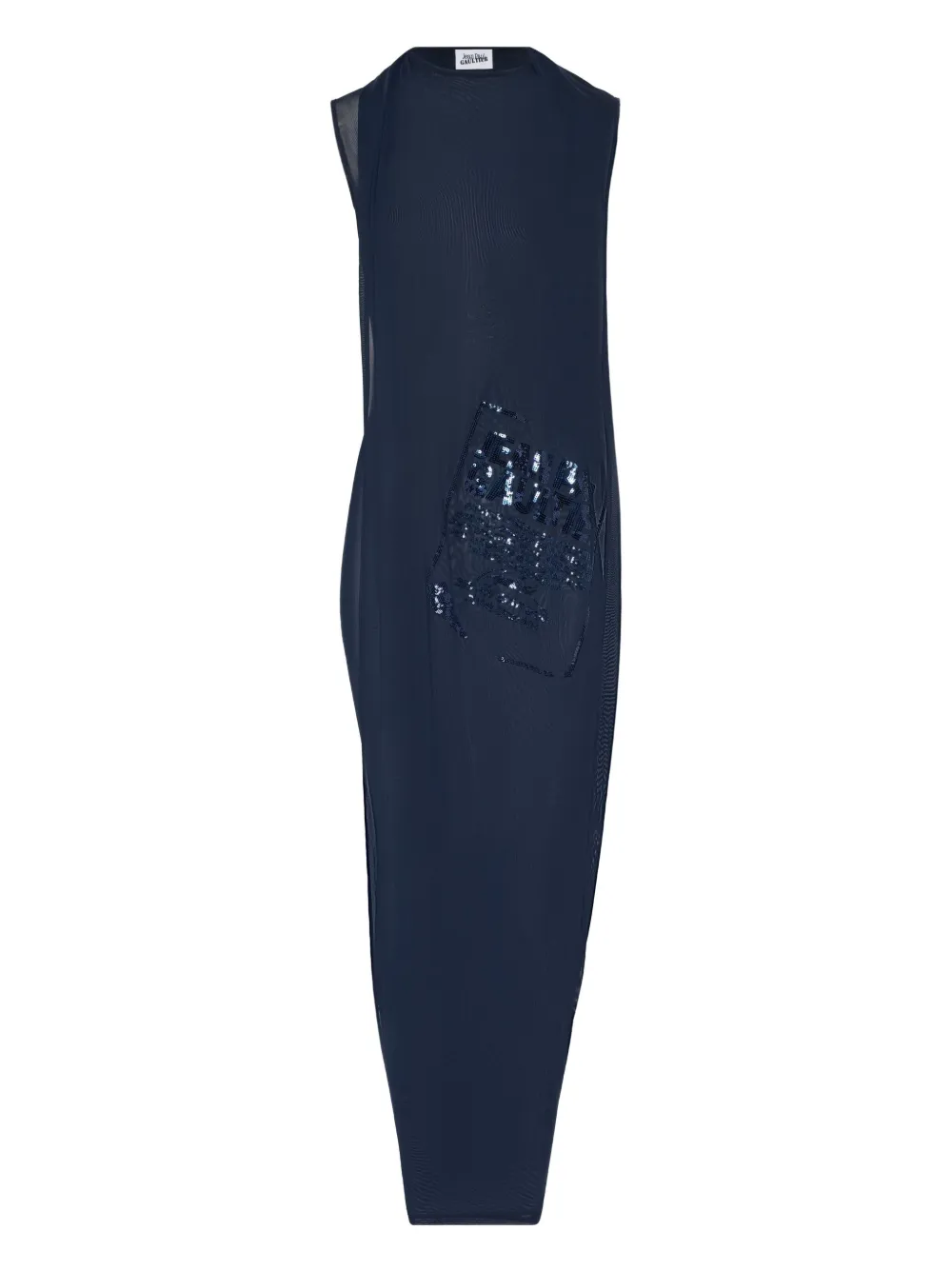 Jean Paul Gaultier sequin-embellished maxi dress - Blue