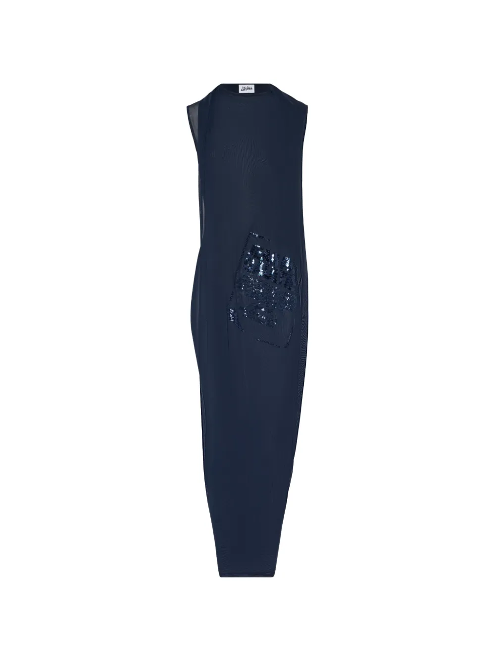 Jean Paul Gaultier Maxi-jurk verfraaid met pailletten Blauw