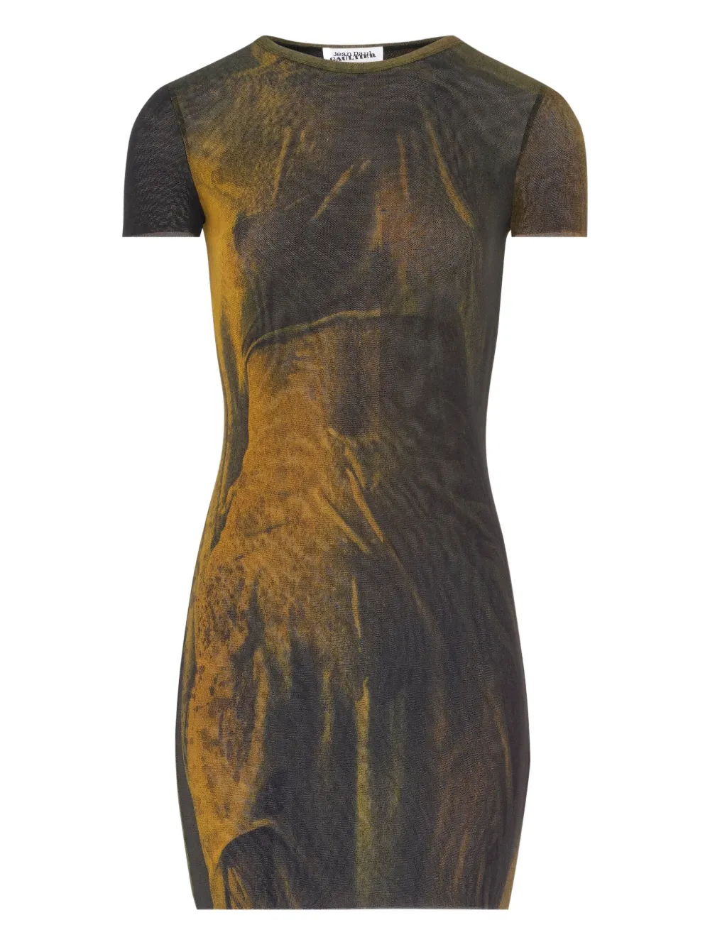 Jean Paul Gaultier The Acid Water printed mini dress - Brown