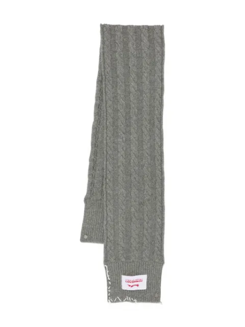 Charles Jeffrey Loverboy cable-knit scarf