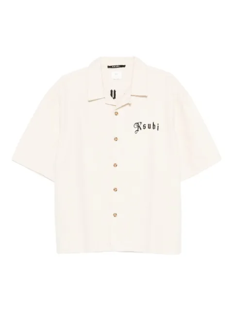 Ksubi logo-embroidered shirt