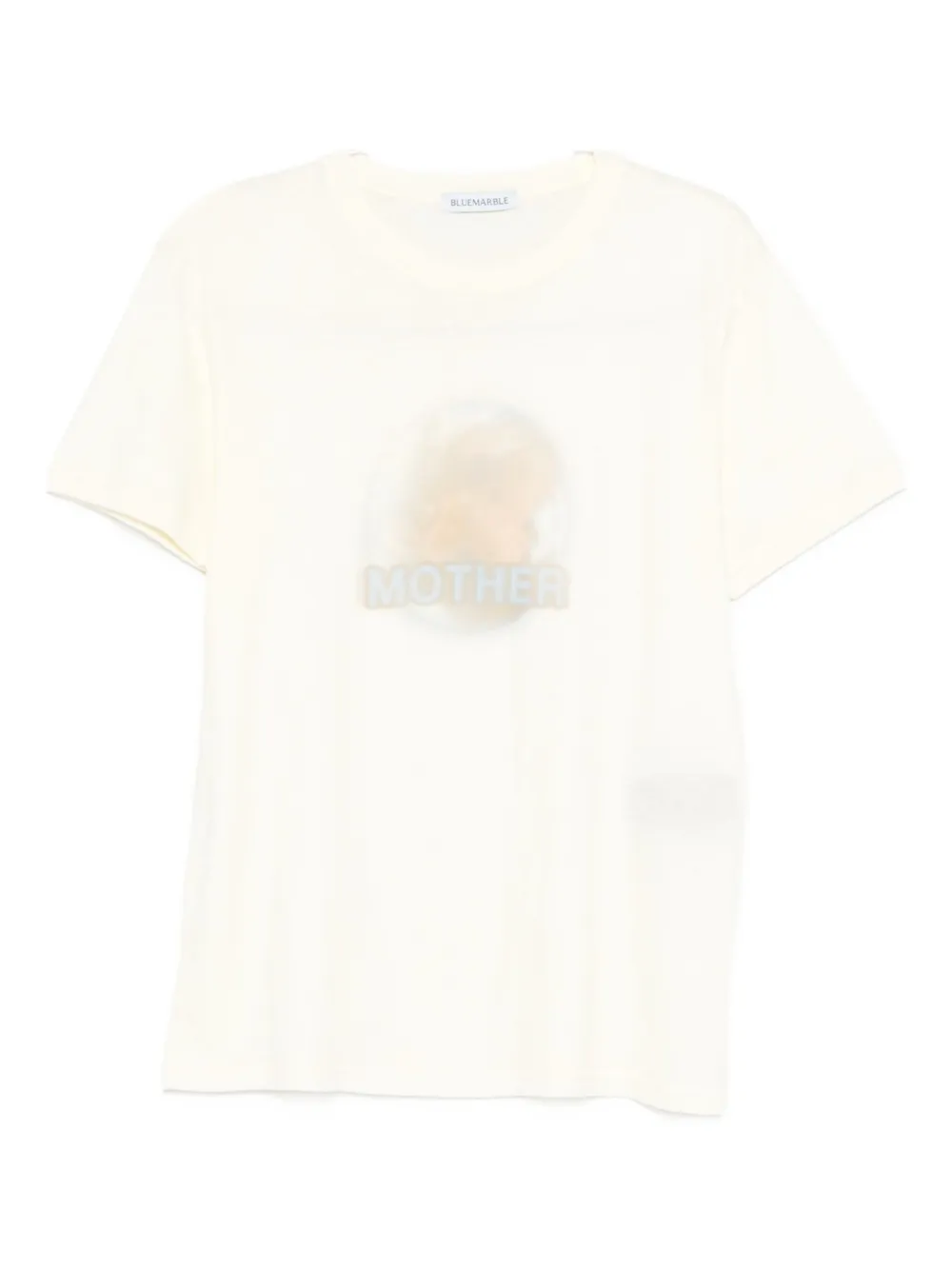 Bluemarble Blurred Mother Earth T-shirt In White